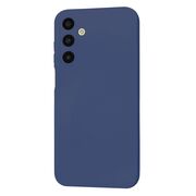 Husa pentru  Samsung Galaxy A25 Liquid Silicone, subțire, captusita cu microfibra, anti amprentă, protectie cameră foto, albastru