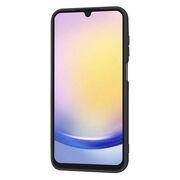 Husa pentru  Samsung Galaxy A25 Liquid Silicone, subțire, captusita cu microfibra, anti amprentă, protectie cameră foto, negru