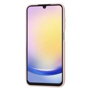 Husa pentru  Samsung Galaxy A25 Liquid Silicone, subțire, captusita cu microfibra, anti amprentă, protectie cameră foto, pink sand