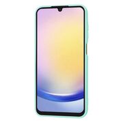 Husa pentru  Samsung Galaxy A25 Liquid Silicone, subțire, captusita cu microfibra, anti amprentă, protectie cameră foto, turcoaz