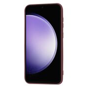 Husa pentru  Samsung Galaxy S23 FE Liquid Silicone, subțire, captusita cu microfibra, anti amprentă, protectie cameră foto, bordeaux