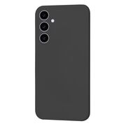 Husa pentru  Samsung Galaxy S23 FE Liquid Silicone, subțire, captusita cu microfibra, anti amprentă, protectie cameră foto, negru