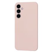 Husa pentru  Samsung Galaxy S23 FE Liquid Silicone, subțire, captusita cu microfibra, anti amprentă, protectie cameră foto, pink sand