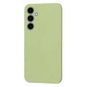 Husa pentru  Samsung Galaxy S23 FE Liquid Silicone, subțire, captusita cu microfibra, anti amprentă, protectie cameră foto, verde