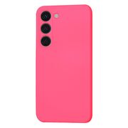 Husa pentru  Samsung Galaxy S23 Liquid Silicone, subțire, captusita cu microfibra, anti amprentă, protectie cameră foto, fucsia