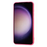 Husa pentru  Samsung Galaxy S23 Liquid Silicone, subțire, captusita cu microfibra, anti amprentă, protectie cameră foto, fucsia