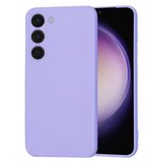 Husa pentru  Samsung Galaxy S23 Liquid Silicone, subțire, captusita cu microfibra, anti amprentă, protectie cameră foto, lavanda