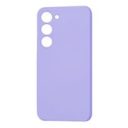 Husa pentru  Samsung Galaxy S23 Liquid Silicone, subțire, captusita cu microfibra, anti amprentă, protectie cameră foto, lavanda