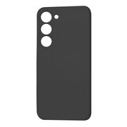 Husa pentru  Samsung Galaxy S23 Liquid Silicone, subțire, captusita cu microfibra, anti amprentă, protectie cameră foto, negru