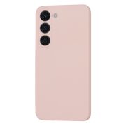 Husa pentru  Samsung Galaxy S23 Liquid Silicone, subțire, captusita cu microfibra, anti amprentă, protectie cameră foto, pink sand