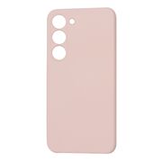 Husa pentru  Samsung Galaxy S23 Liquid Silicone, subțire, captusita cu microfibra, anti amprentă, protectie cameră foto, pink sand