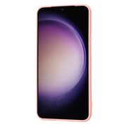 Husa pentru  Samsung Galaxy S23 Liquid Silicone, subțire, captusita cu microfibra, anti amprentă, protectie cameră foto, roz