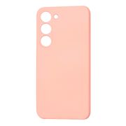 Husa pentru  Samsung Galaxy S23 Liquid Silicone, subțire, captusita cu microfibra, anti amprentă, protectie cameră foto, roz