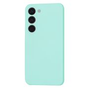 Husa pentru  Samsung Galaxy S23 Liquid Silicone, subțire, captusita cu microfibra, anti amprentă, protectie cameră foto, turcoaz