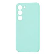 Husa pentru  Samsung Galaxy S23 Liquid Silicone, subțire, captusita cu microfibra, anti amprentă, protectie cameră foto, turcoaz