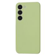 Husa pentru  Samsung Galaxy S23 Liquid Silicone, subțire, captusita cu microfibra, anti amprentă, protectie cameră foto, verde