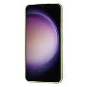 Husa pentru  Samsung Galaxy S23 Liquid Silicone, subțire, captusita cu microfibra, anti amprentă, protectie cameră foto, verde