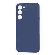 Husa pentru  Samsung Galaxy S23 Plus  Liquid Silicone, subțire, captusita cu microfibra, anti amprentă, protectie cameră foto, albastru