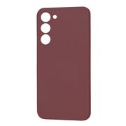 Husa pentru  Samsung Galaxy S23 Plus  Liquid Silicone, subțire, captusita cu microfibra, anti amprentă, protectie cameră foto, bordeaux