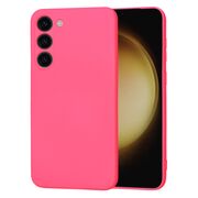 Husa pentru  Samsung Galaxy S23 Plus  Liquid Silicone, subțire, captusita cu microfibra, anti amprentă, protectie cameră foto, fucsia