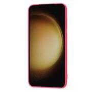 Husa pentru  Samsung Galaxy S23 Plus  Liquid Silicone, subțire, captusita cu microfibra, anti amprentă, protectie cameră foto, fucsia
