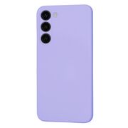 Husa pentru  Samsung Galaxy S23 Plus  Liquid Silicone, subțire, captusita cu microfibra, anti amprentă, protectie cameră foto, lavanda
