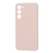 Husa pentru  Samsung Galaxy S23 Plus  Liquid Silicone, subțire, captusita cu microfibra, anti amprentă, protectie cameră foto, pink sand
