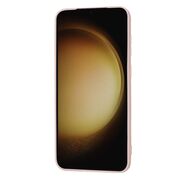 Husa pentru  Samsung Galaxy S23 Plus  Liquid Silicone, subțire, captusita cu microfibra, anti amprentă, protectie cameră foto, pink sand