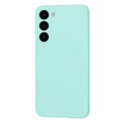Husa pentru  Samsung Galaxy S23 Plus  Liquid Silicone, subțire, captusita cu microfibra, anti amprentă, protectie cameră foto, turcoaz