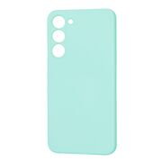 Husa pentru  Samsung Galaxy S23 Plus  Liquid Silicone, subțire, captusita cu microfibra, anti amprentă, protectie cameră foto, turcoaz