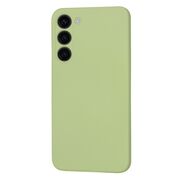 Husa pentru  Samsung Galaxy S23 Plus  Liquid Silicone, subțire, captusita cu microfibra, anti amprentă, protectie cameră foto, verde