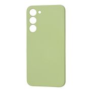 Husa pentru  Samsung Galaxy S23 Plus  Liquid Silicone, subțire, captusita cu microfibra, anti amprentă, protectie cameră foto, verde