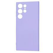 Husa pentru  Samsung Galaxy S23 Ultra 5G Liquid Silicone, subțire, captusita cu microfibra, anti amprentă, protectie cameră foto, lavanda