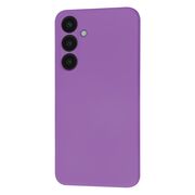 Husa pentru  Samsung Galaxy S24+ Plus Liquid Silicone, subțire, captusita cu microfibra, anti amprentă, protectie cameră foto, mov