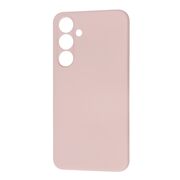 Husa pentru  Samsung Galaxy S24+ Plus Liquid Silicone, subțire, captusita cu microfibra, anti amprentă, protectie cameră foto, pink sand