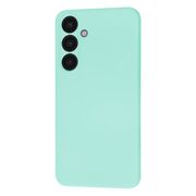 Husa pentru  Samsung Galaxy S24+ Plus Liquid Silicone, subțire, captusita cu microfibra, anti amprentă, protectie cameră foto, turcoaz