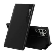 Husa pentru  Samsung Galaxy S24 Ultra tip carte, Smart View, negru