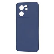 Husa pentru  Xiaomi 13T, 13T Pro Liquid Silicone, subțire, captusita cu microfibra, anti amprentă, protectie cameră foto, albastru