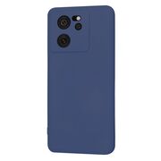 Husa pentru  Xiaomi 13T, 13T Pro Liquid Silicone, subțire, captusita cu microfibra, anti amprentă, protectie cameră foto, albastru