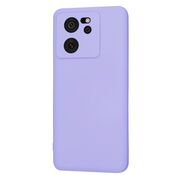 Husa pentru  Xiaomi 13T, 13T Pro Liquid Silicone, subțire, captusita cu microfibra, anti amprentă, protectie cameră foto, lavanda