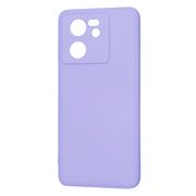 Husa pentru  Xiaomi 13T, 13T Pro Liquid Silicone, subțire, captusita cu microfibra, anti amprentă, protectie cameră foto, lavanda