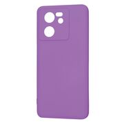 Husa pentru  Xiaomi 13T, 13T Pro Liquid Silicone, subțire, captusita cu microfibra, anti amprentă, protectie cameră foto, mov