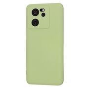 Husa pentru  Xiaomi 13T, 13T Pro Liquid Silicone, subțire, captusita cu microfibra, anti amprentă, protectie cameră foto, verde