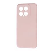 Husa pentru  Xiaomi 14 Liquid Silicone, subțire, captusita cu microfibra, anti amprentă, protectie cameră foto, pink sand