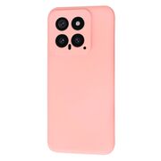 Husa pentru  Xiaomi 14 Liquid Silicone, subțire, captusita cu microfibra, anti amprentă, protectie cameră foto, roz