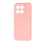 Husa pentru  Xiaomi 14 Liquid Silicone, subțire, captusita cu microfibra, anti amprentă, protectie cameră foto, roz