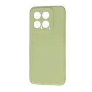 Husa pentru  Xiaomi 14 Liquid Silicone, subțire, captusita cu microfibra, anti amprentă, protectie cameră foto, verde