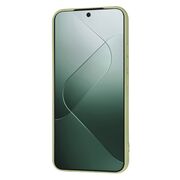 Husa pentru  Xiaomi 14 Liquid Silicone, subțire, captusita cu microfibra, anti amprentă, protectie cameră foto, verde