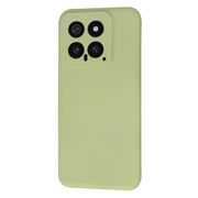 Husa pentru  Xiaomi 14 Liquid Silicone, subțire, captusita cu microfibra, anti amprentă, protectie cameră foto, verde