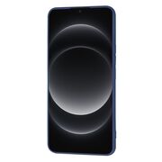 Husa pentru  Xiaomi 14 Ultra Liquid Silicone, subțire, captusita cu microfibra, anti amprentă, protectie cameră foto, albastru